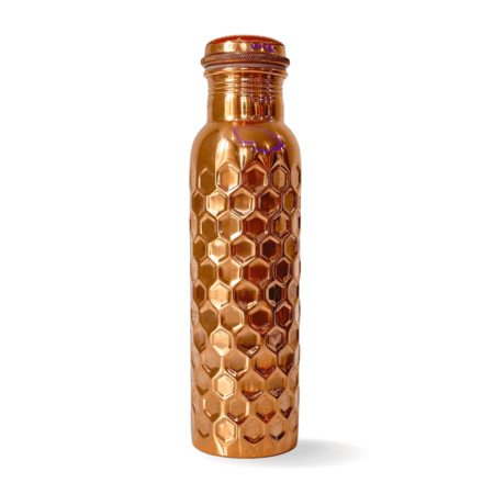 copper bottle Pounded Drops Design