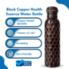 950mL Copper Bottle - Black and Copper Color - Image 4