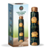 950mL Copper Bottle - White Lotus Flowers Design - Image 2
