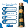 950mL Copper Bottle - White Lotus Flowers Design - Image 4