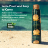 950mL Copper Bottle - White Lotus Flowers Design - Image 3