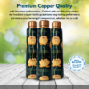 950mL Copper Bottle - White Lotus Flowers Design - Image 8