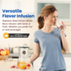 Borosilicate Glass Pitcher of Life Alkaline Water Purifier with Food-Grade Stainless Steel Infuser - Image 4